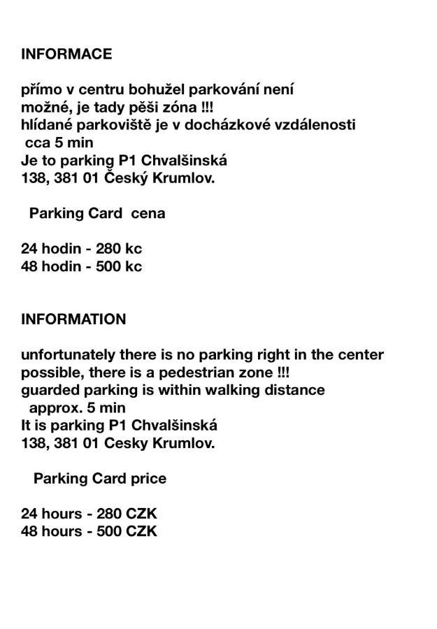 Apartman Natalya Gold Český Krumlov Εξωτερικό φωτογραφία
